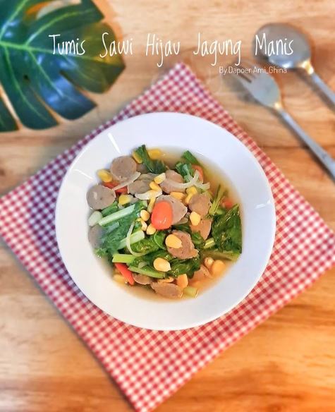 13 Resep tumis sawi hijau saus tiram, gurih, lezat, dan menggugah selera