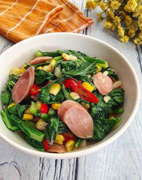 13 Resep tumis sawi hijau saus tiram, gurih, lezat, dan menggugah selera