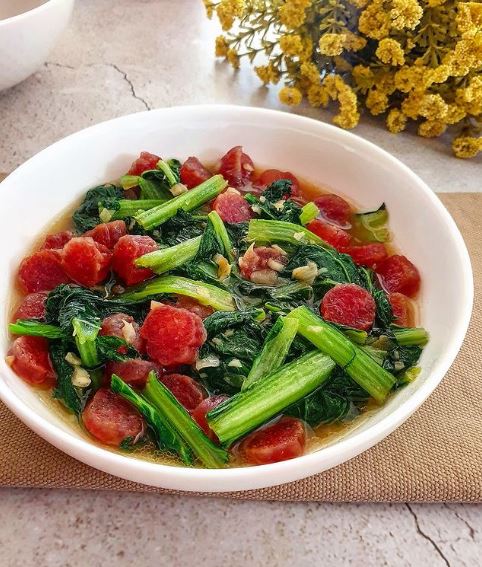 13 Resep tumis sawi hijau saus tiram, gurih, lezat, dan menggugah selera