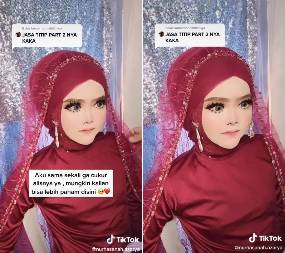 pengantin berwajah spesial © TikTok pengantin berwajah spesial © TikTok