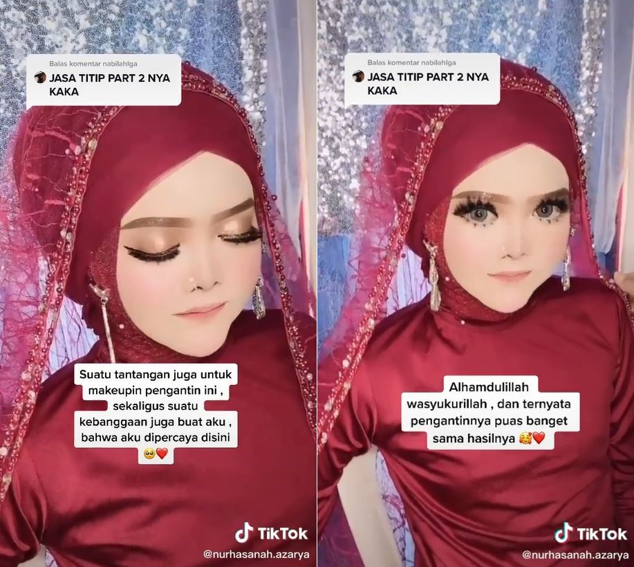 pengantin berwajah spesial © TikTok pengantin berwajah spesial © TikTok