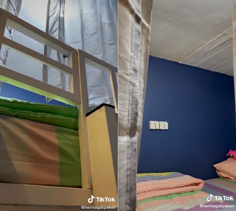 makeover kontrakan tiga petak © TikTok