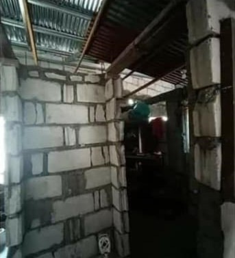 Ruangan mirip gang batako sempit disulap jadi kamar minimalis  © Facebook/Haizel Joy Cailes Salvacion