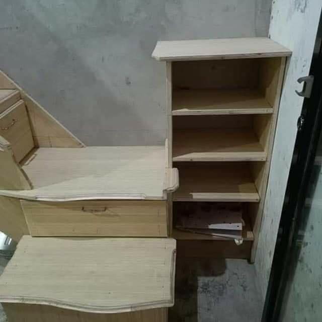 Ruangan mirip gang batako sempit disulap jadi kamar minimalis  © Facebook/Haizel Joy Cailes Salvacion