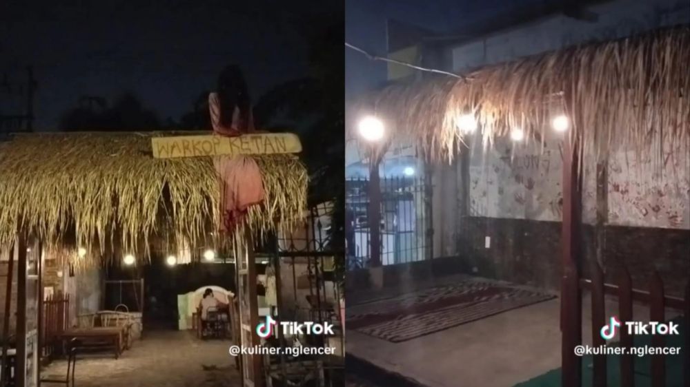 warung kopi miliki desain horor © TikTok
