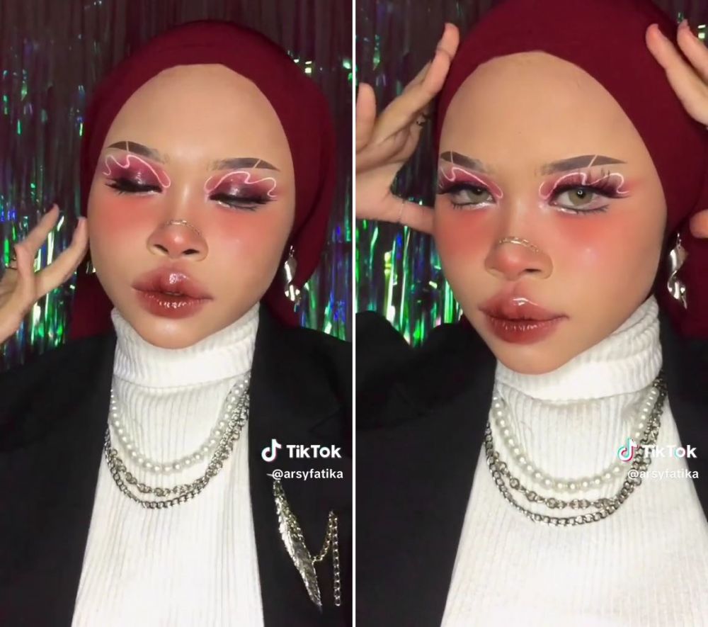 transisi makeup kece © TikTok