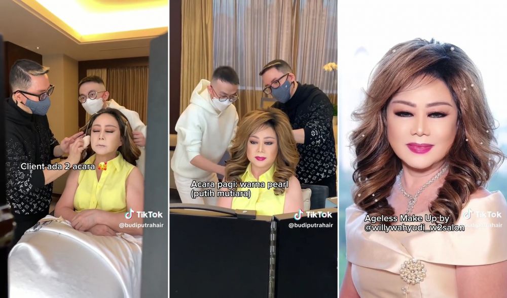 makeup emak emak jadi muda © TikTok makeup emak emak jadi muda © TikTok