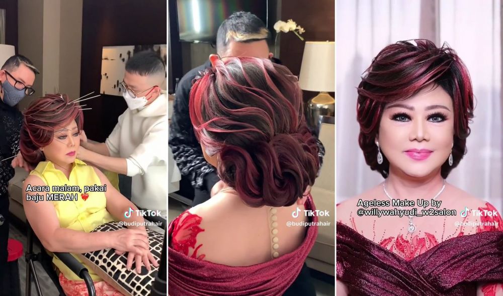 makeup emak emak jadi muda © TikTok makeup emak emak jadi muda © TikTok