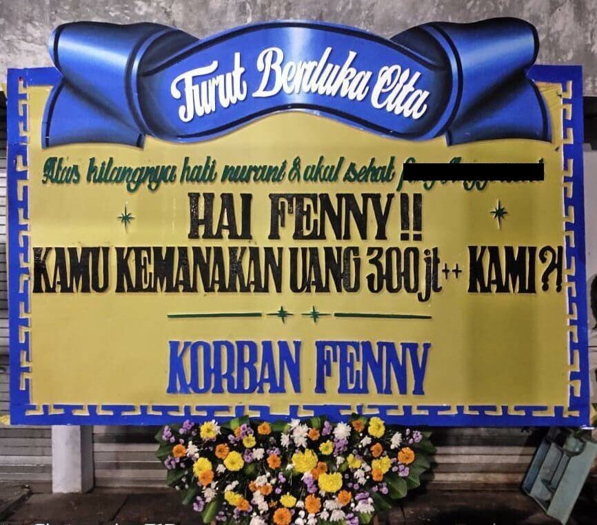 Potret kocak tulisan karangan bunga © berbagai sumber