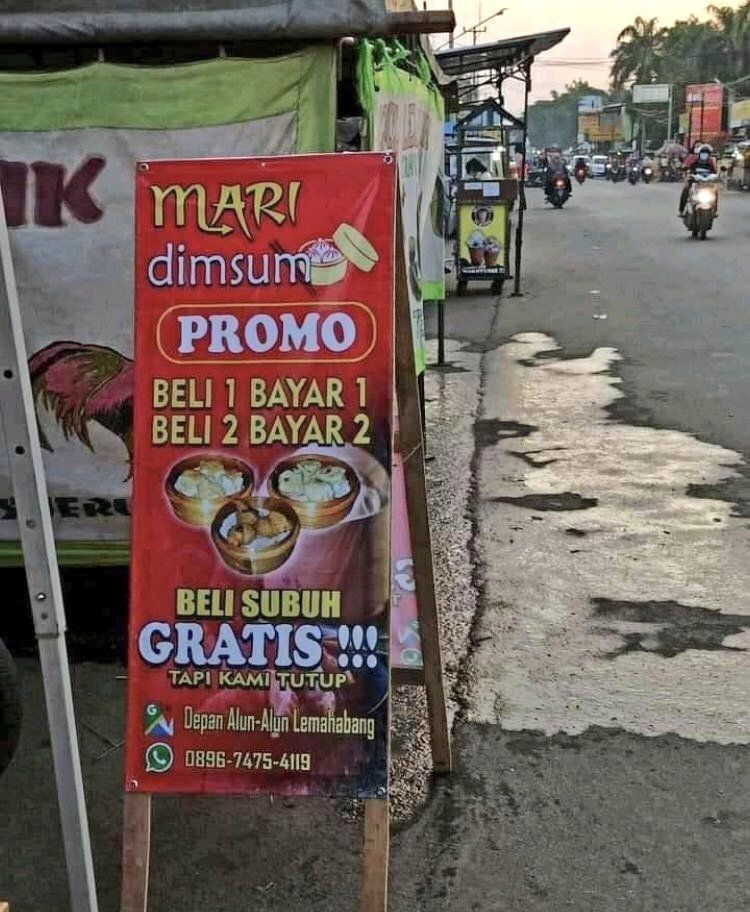 11 Potret kocak promosi makanan © berbagai sumber