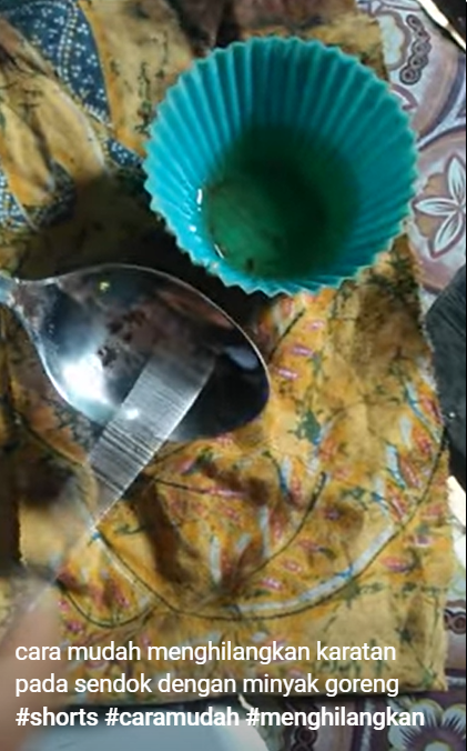 Tanpa direndam cuka dan baking soda, ini cara menghilangkan karat pada sendok pakai 1 bahan dapur