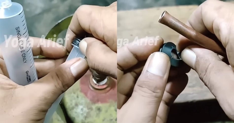 Bukan karet gelang atau potongan ban, ini cara mengganti seal tabung gas yang longgar pakai 1 alat