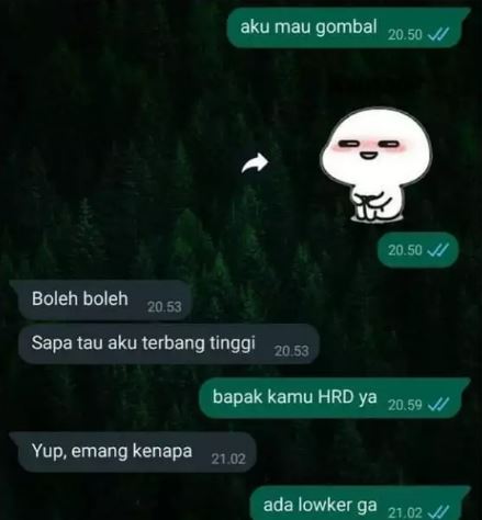 Chat lucu gombalin pacar Berbagai sumber
