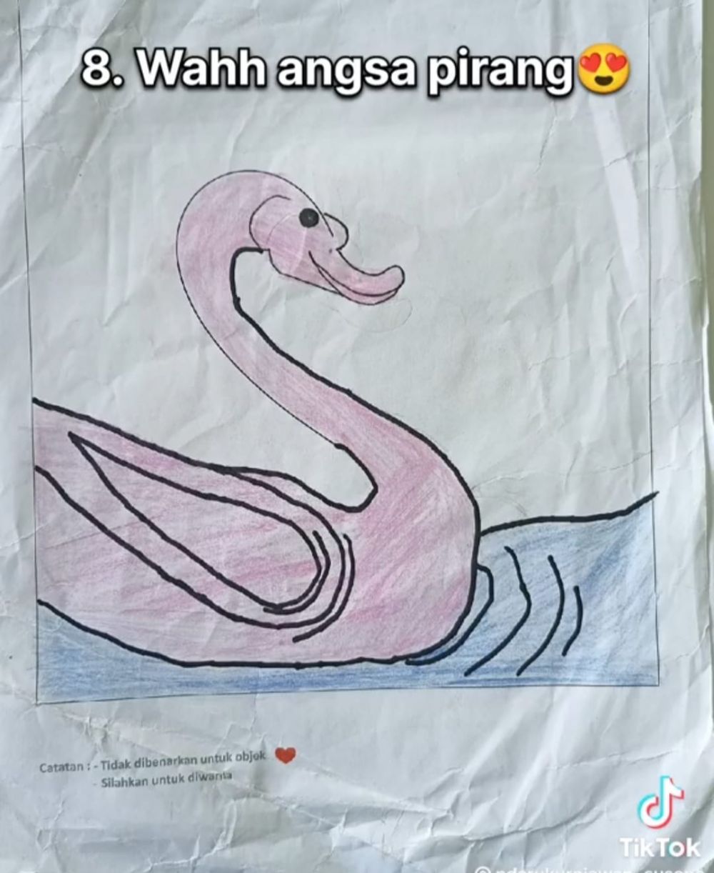 tugas seni rupa siswa kelas 1 SMP © TikTok