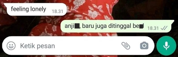 Chat lucu pacar posesif Berbagai sumber