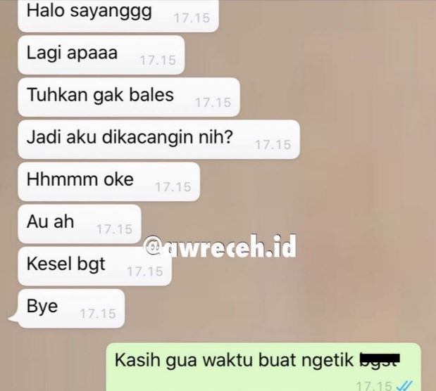 Chat lucu pacar posesif Berbagai sumber