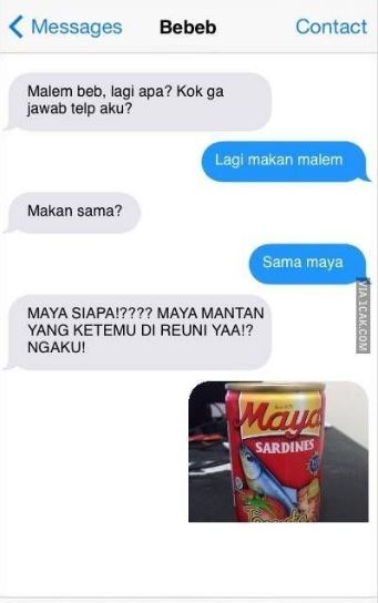 Chat lucu pacar posesif Berbagai sumber