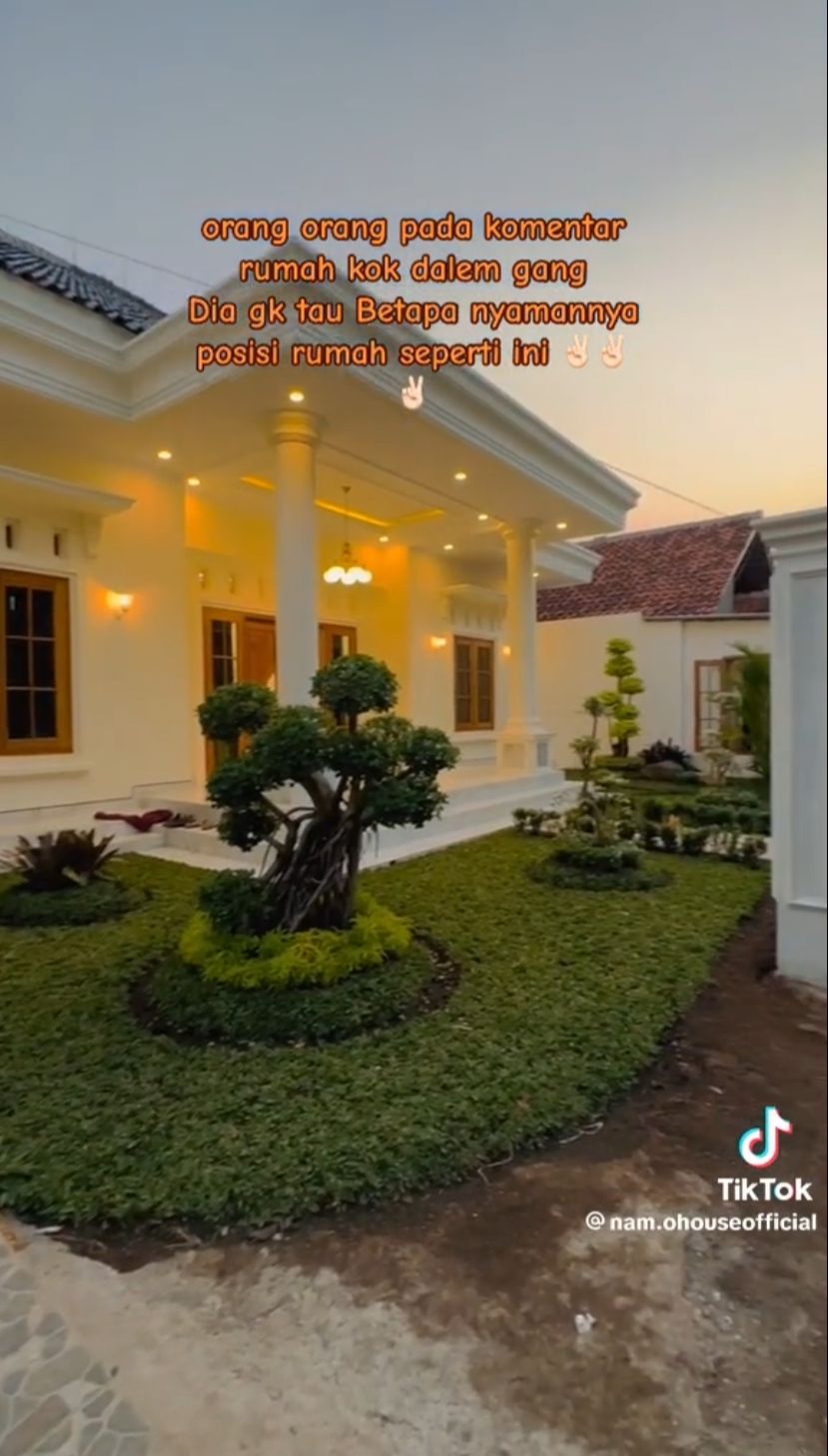 rumah di dalam gang sempit bikin melongo © TikTok