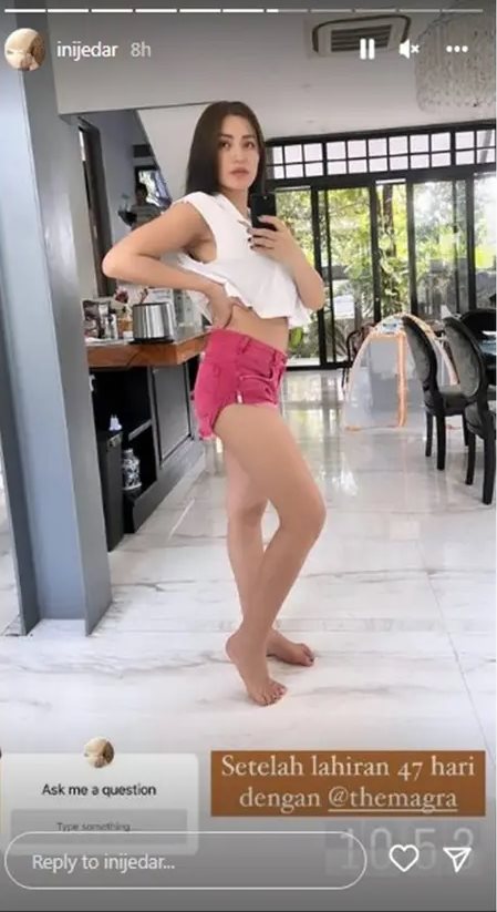 penampilan seleb usai melahirkan © instagram