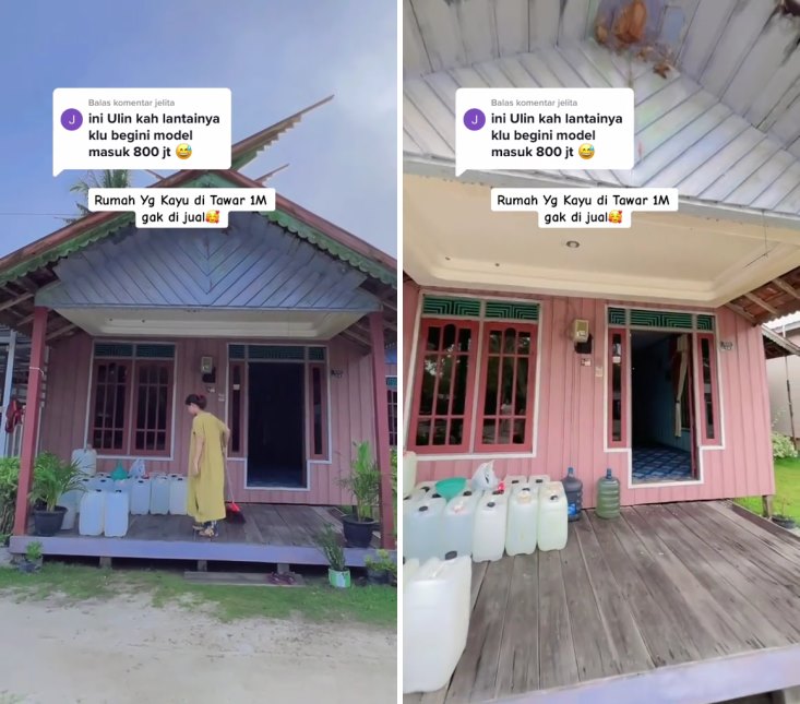 rumah kayu 1 miliar © TikTok rumah kayu 1 miliar © TikTok