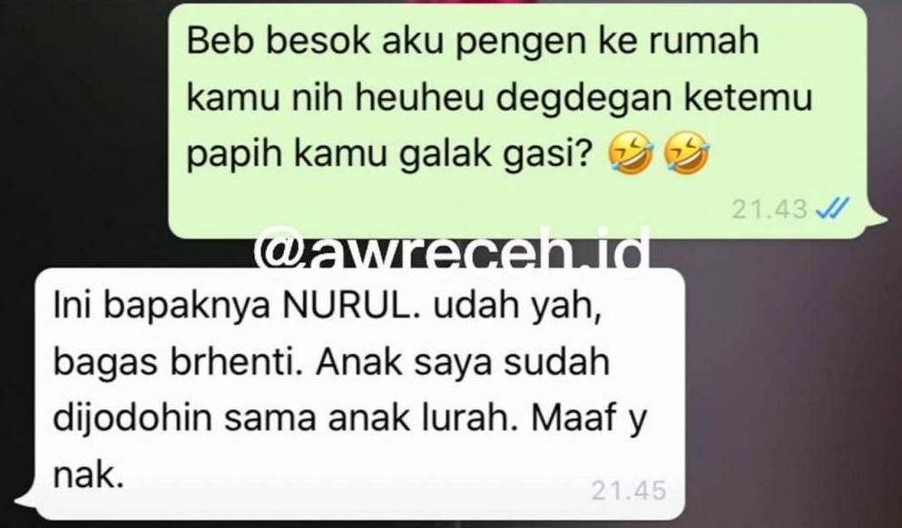 Chat lucu mencoba ngajak nikah Berbagai sumber