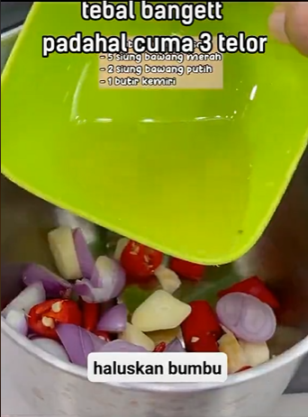 Tanpa tepung terigu atau nasi, ini trik bikin telur dadar Padang agar lebih tebal, enak, dan tak amis