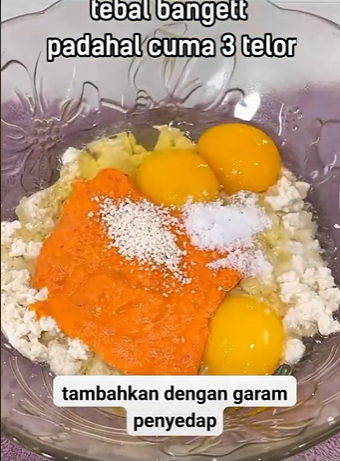 Tanpa tepung terigu atau nasi, ini trik bikin telur dadar Padang agar lebih tebal, enak, dan tak amis