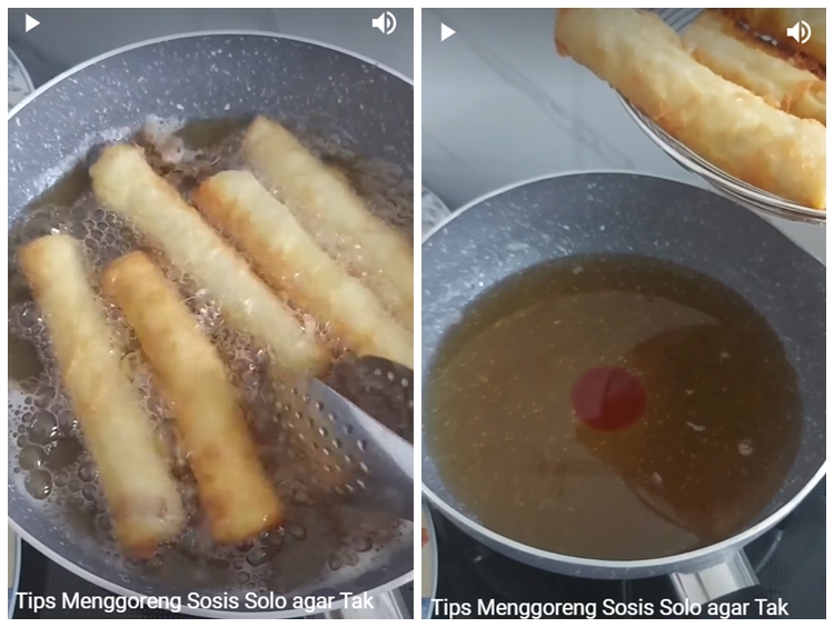 Trik menggoreng sosis solo agar hasilnya kesat dan tidak menyerap banyak minyak