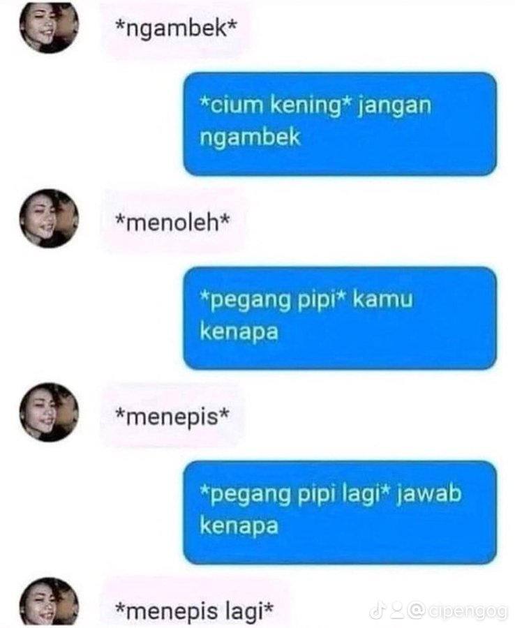 Chat dicuekin pasangan Berbagai sumber