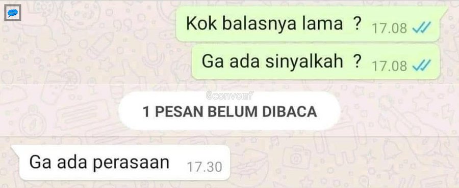 Chat dicuekin pasangan Berbagai sumber