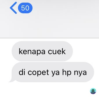 Chat dicuekin pasangan Berbagai sumber