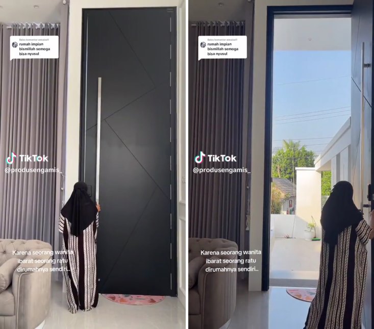rumah pintu tinggi © TikTok