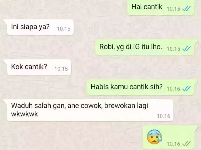 Chat lucu diajak kenalan orang random Berbagai sumber