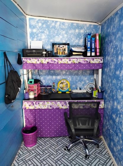 rumah panggung serba ungu © TikTok