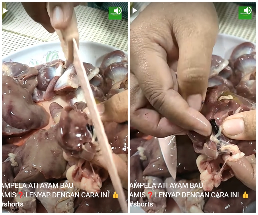 Jadi penyebab bau amis, begini cara menghilangkan lemak dan sisa darah pada ati ampela