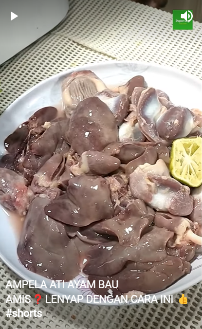 Jadi penyebab bau amis, begini cara menghilangkan lemak dan sisa darah pada ati ampela