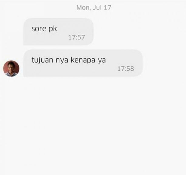 chat lucu driver ojol saat jemput penumpang Berbagai sumber
