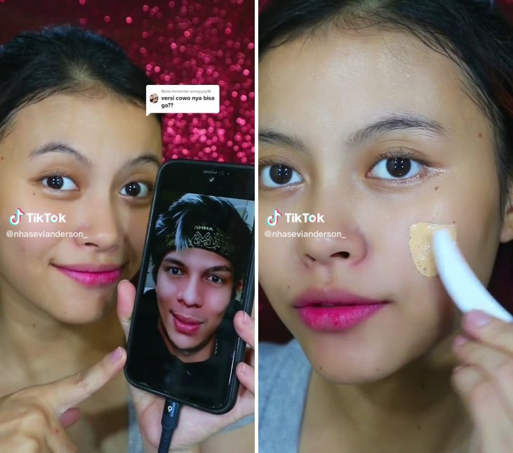 makeup mirip Atta Halilintar © TikTok