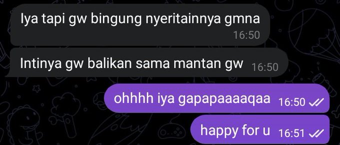 Chat lucu pacar minta putus Berbagai sumber