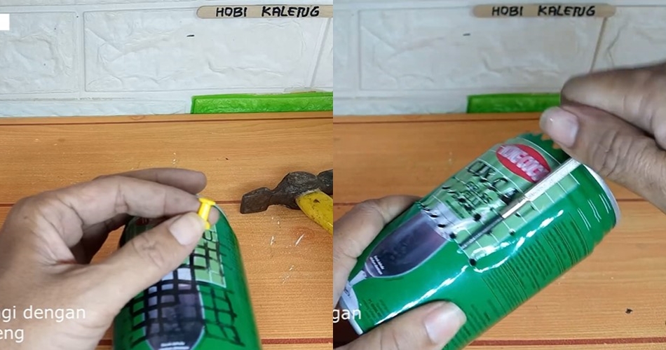 Cara bikin alat pemotong sayuran serbaguna, sederhana cuma dari kaleng minuman bekas