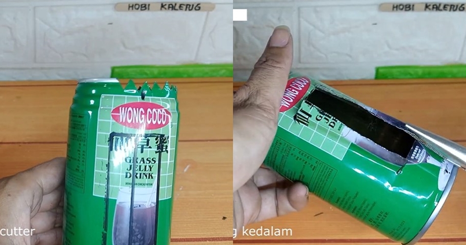 Cara bikin alat pemotong sayuran serbaguna, sederhana cuma dari kaleng minuman bekas