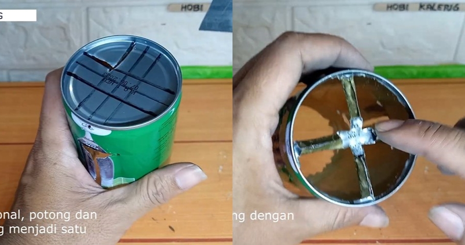 Cara bikin alat pemotong sayuran serbaguna, sederhana cuma dari kaleng minuman bekas