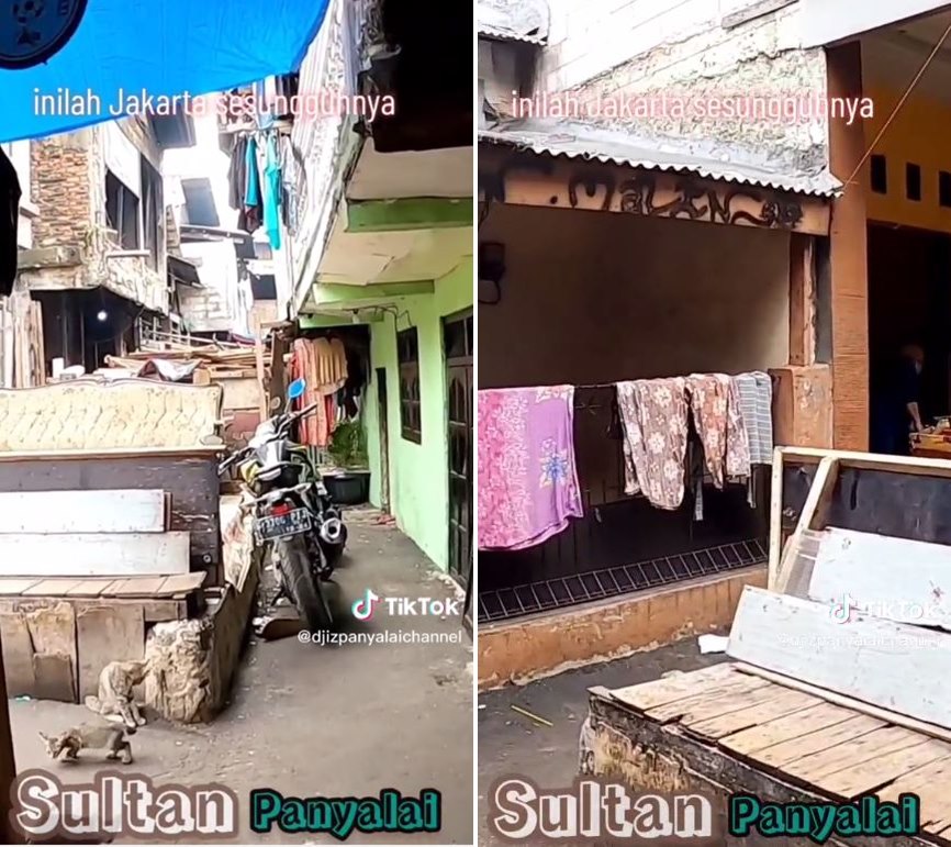 gang sempit di jakarta © TikTok