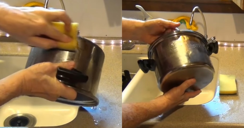 Cuma pakai 1 bahan dapur, begini cara hilangkan noda gosong di bagian luar panci