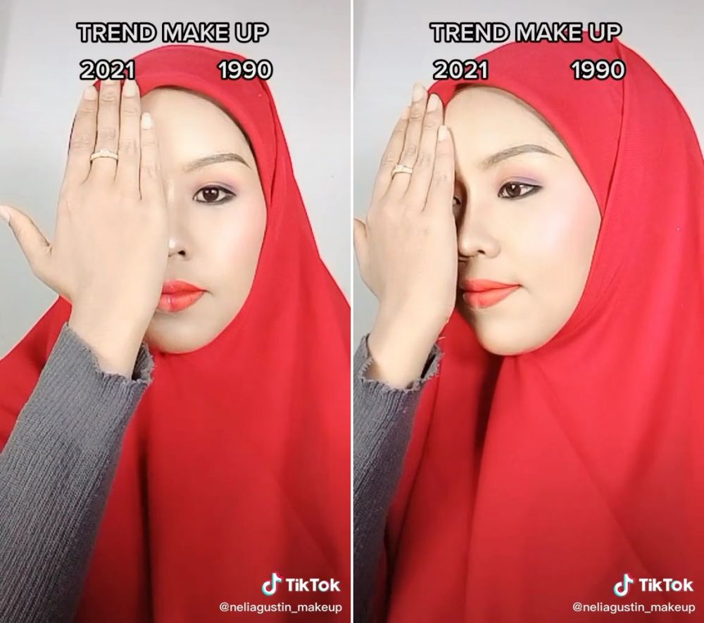 makeup jadul versus modern © TikTok