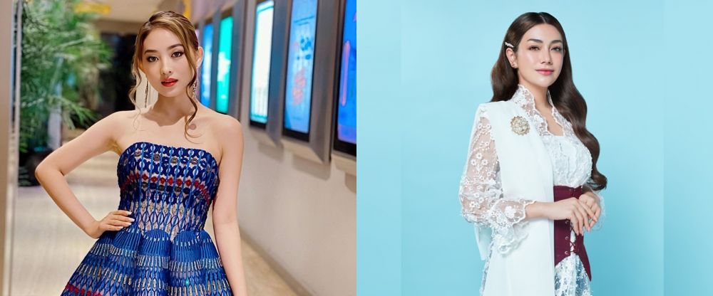 beda gaya makeup natasha wilona & celine evangelista © berbagai sumber