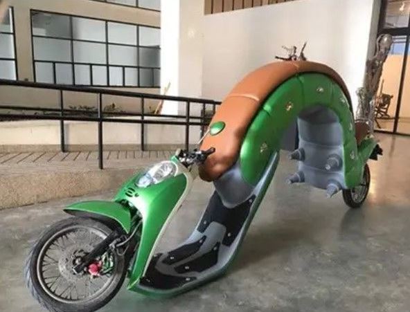 Potret kocak modifikasi motor Berbagai sumber