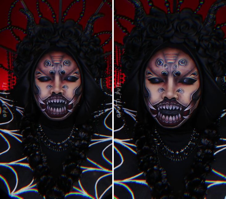 makeup horror © TikTok makeup horror © TikTok