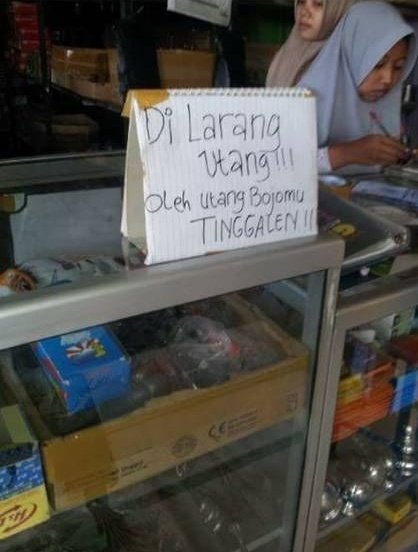 Warung ngegas bikin sungkan © Twitter