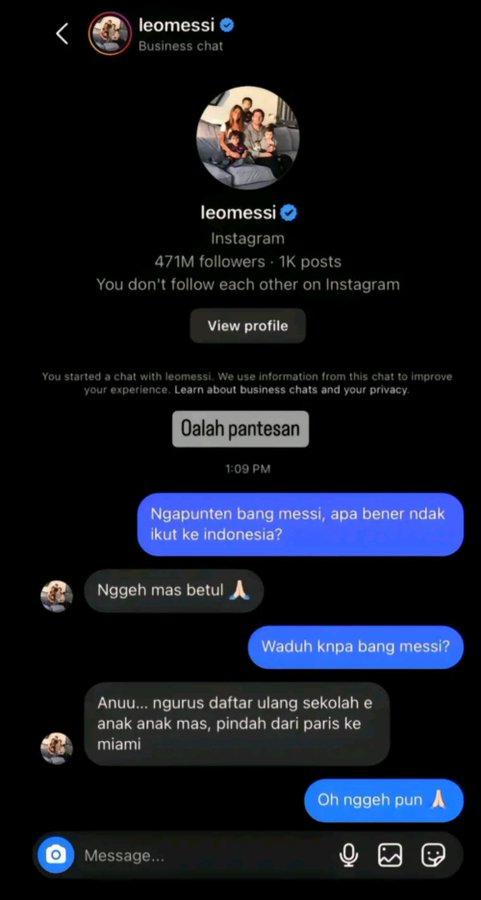 Potret kocak Indonesia vs Argentina Berbagai sumber